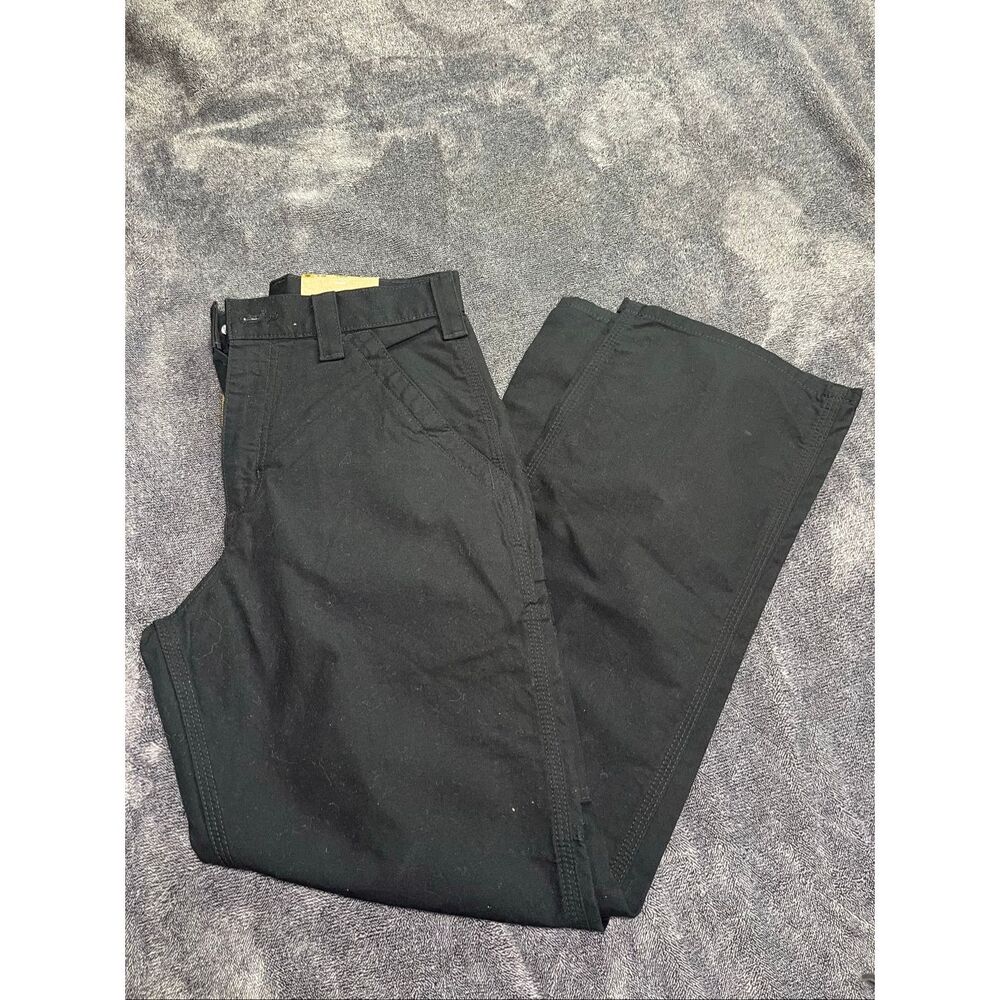 Carhartt B151 Loose Original Fit Canvas Work Pants Black 30x30 Work Dungaree NWT